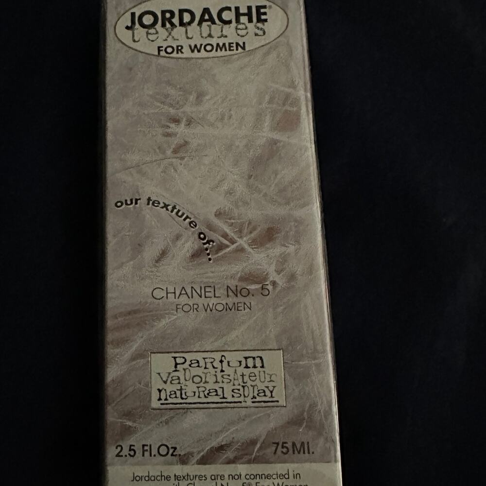 NOS Jordache Textures For Women Chanel‎ No. 5 Parfum 2.5 Ounces